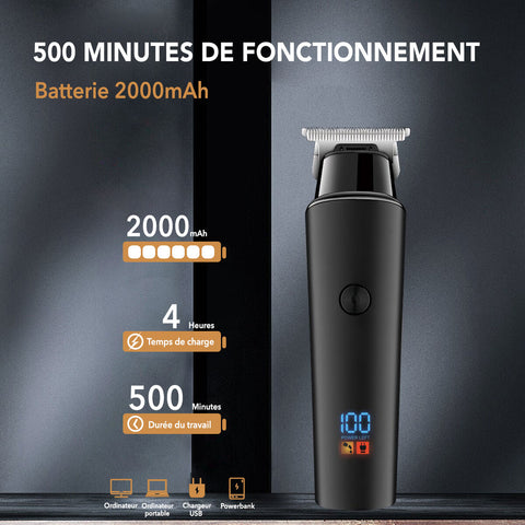 500 minutes de fonctionnement