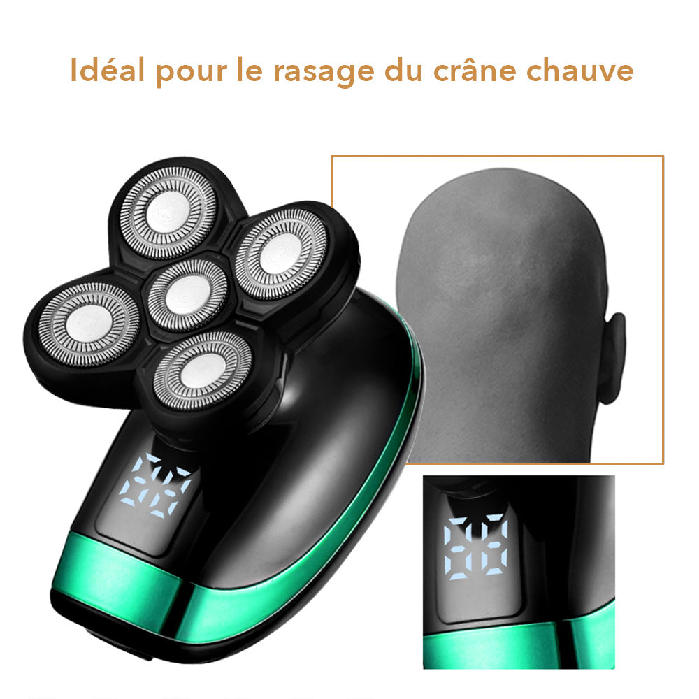 rasage du crâne chauve